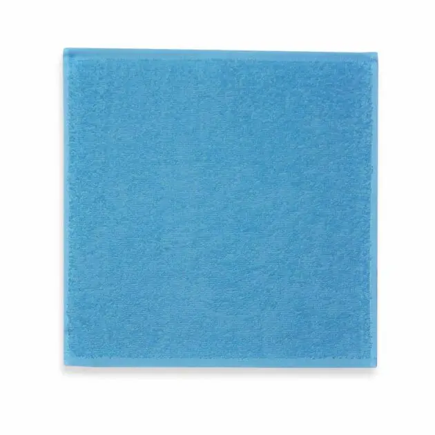 Spuugdoek met naam baby blauw