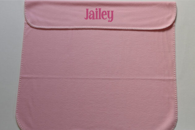 Hallo Baby - Hallo Baby Deken roze 80x90 cm met naam