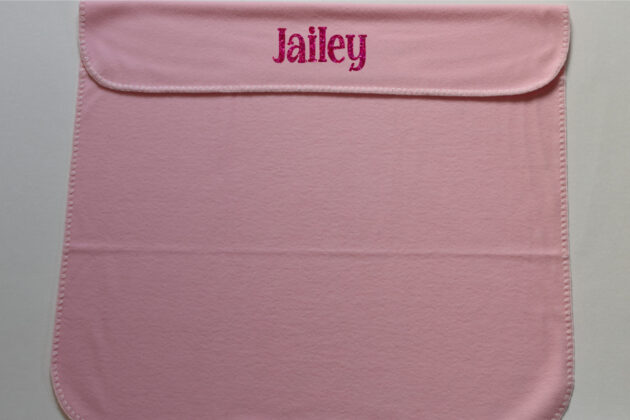 Hallo Baby - Hallo Baby Deken roze 80x90 cm met naam1