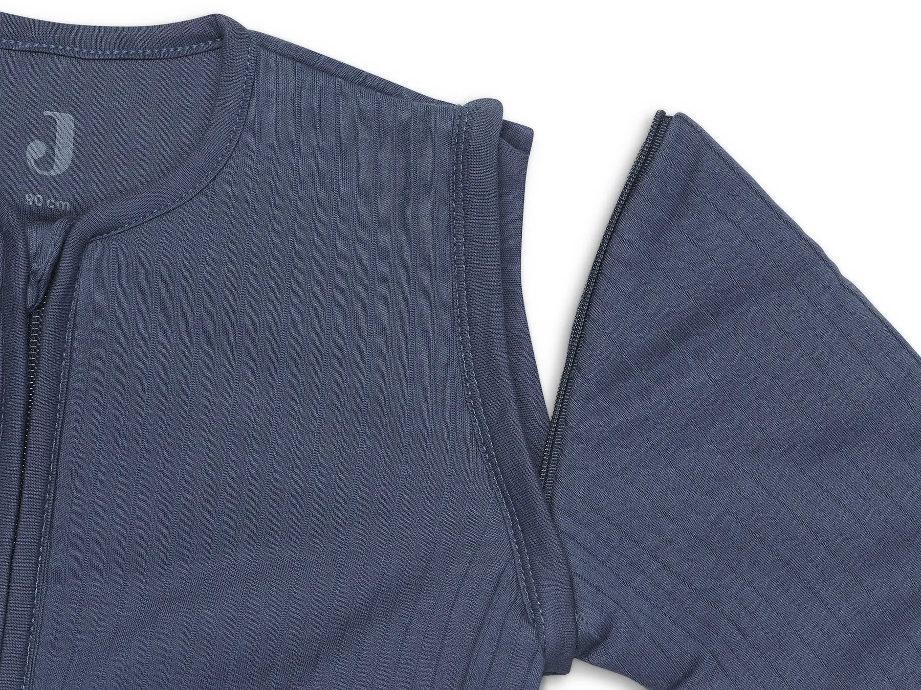 Hallo Baby Jollein slaapzak 70cm Basic Stripe Jeans Blue met Afritsbare Mouw met naam 3 Jollein slaapzak 70cm Basic Stripe Jeans Blue met Afritsbare Mouw met naam - Afbeelding 3