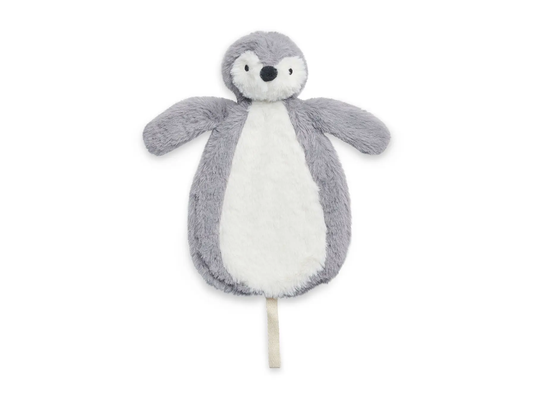Hallo Baby Jollein speendoekje pinguïn storm grey met naam 5 Jollein knuffeldoekje pinguïn storm grey met naam