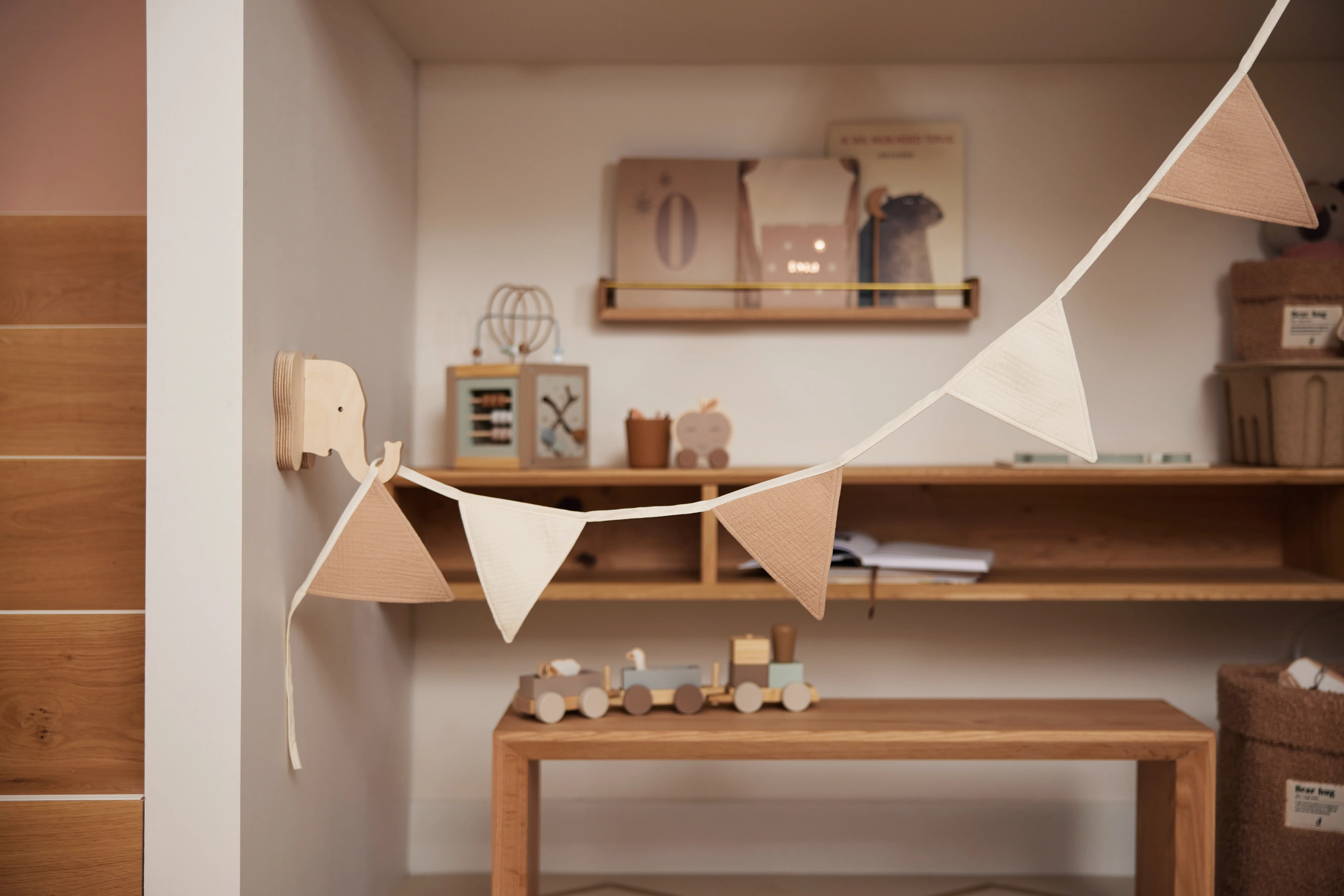 Jollein vlaggenlijn met naam party collection biscuit/Ivory - Afbeelding 6