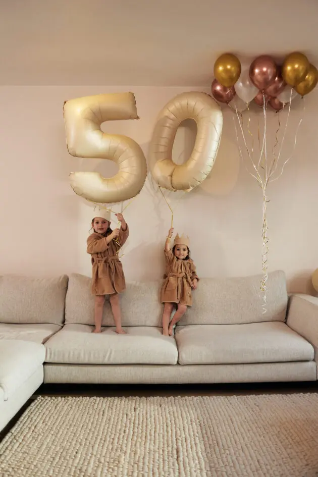 Jollein verjaardagskroon met naam party collection biscuit - Afbeelding 9
