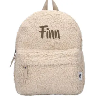 Teddy rugzak met naam Pret Be Soft and Kind