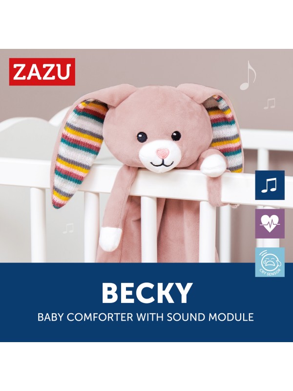 Hallo Baby - zazu baby comforter rabbit becky roze 1
