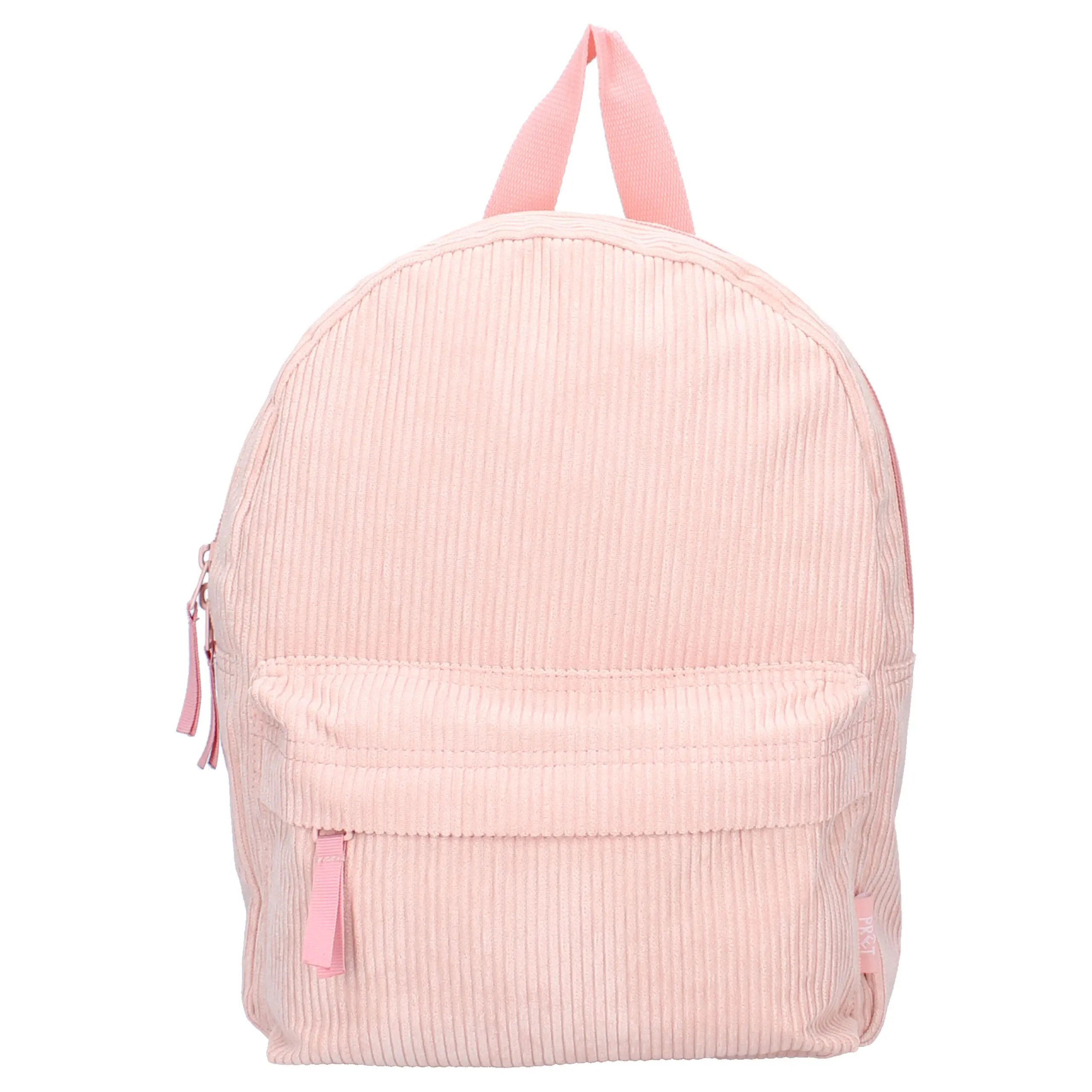 Rugzak rib met naam Pret Run Around roze