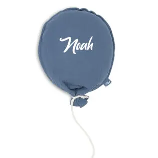 Jollein ballon met naam party collection Jeans Blue