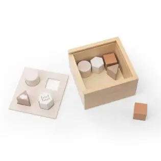 Label Label houten sorteerdoos met naam nougat
