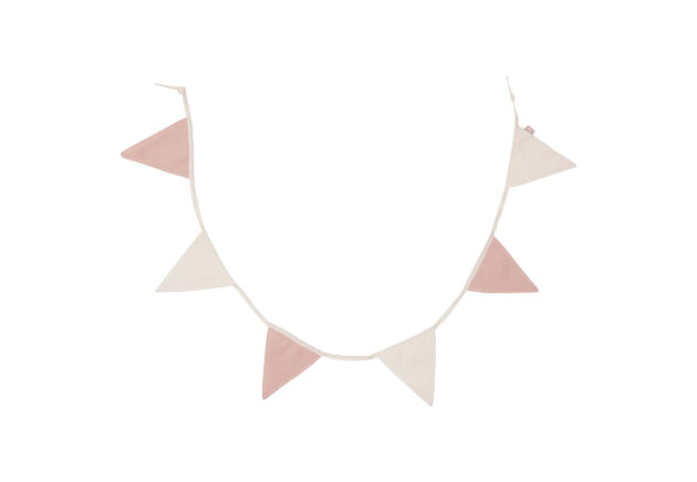 Jollein vlaggenlijn met naam party collection Wild Rose/Ivory