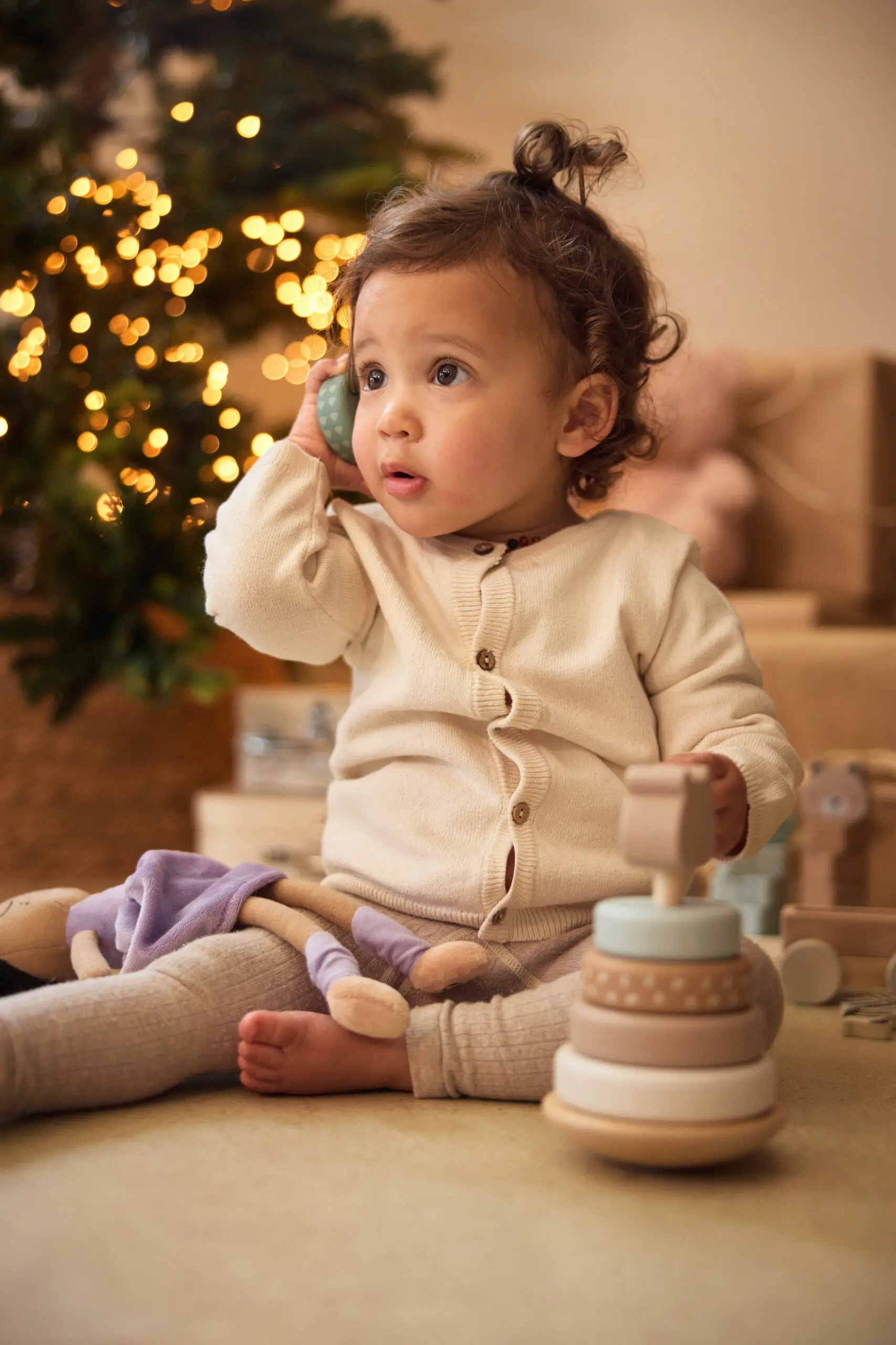 Jollein houten Tuimelstapelaar / stapeltoren met naam Jungle Jambo - Afbeelding 5