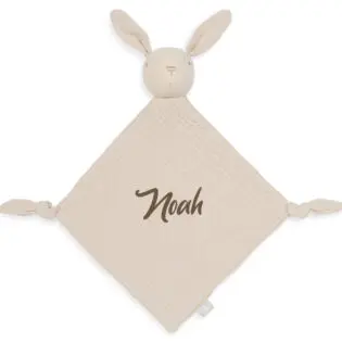Jollein speendoekje met naam Bunny Ears Nougat