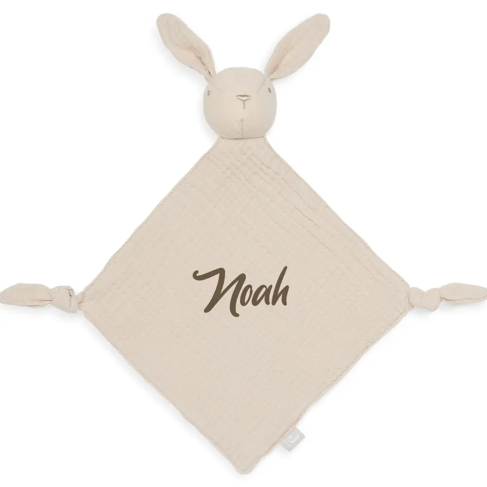 Jollein speendoekje met naam Bunny Ears Nougat