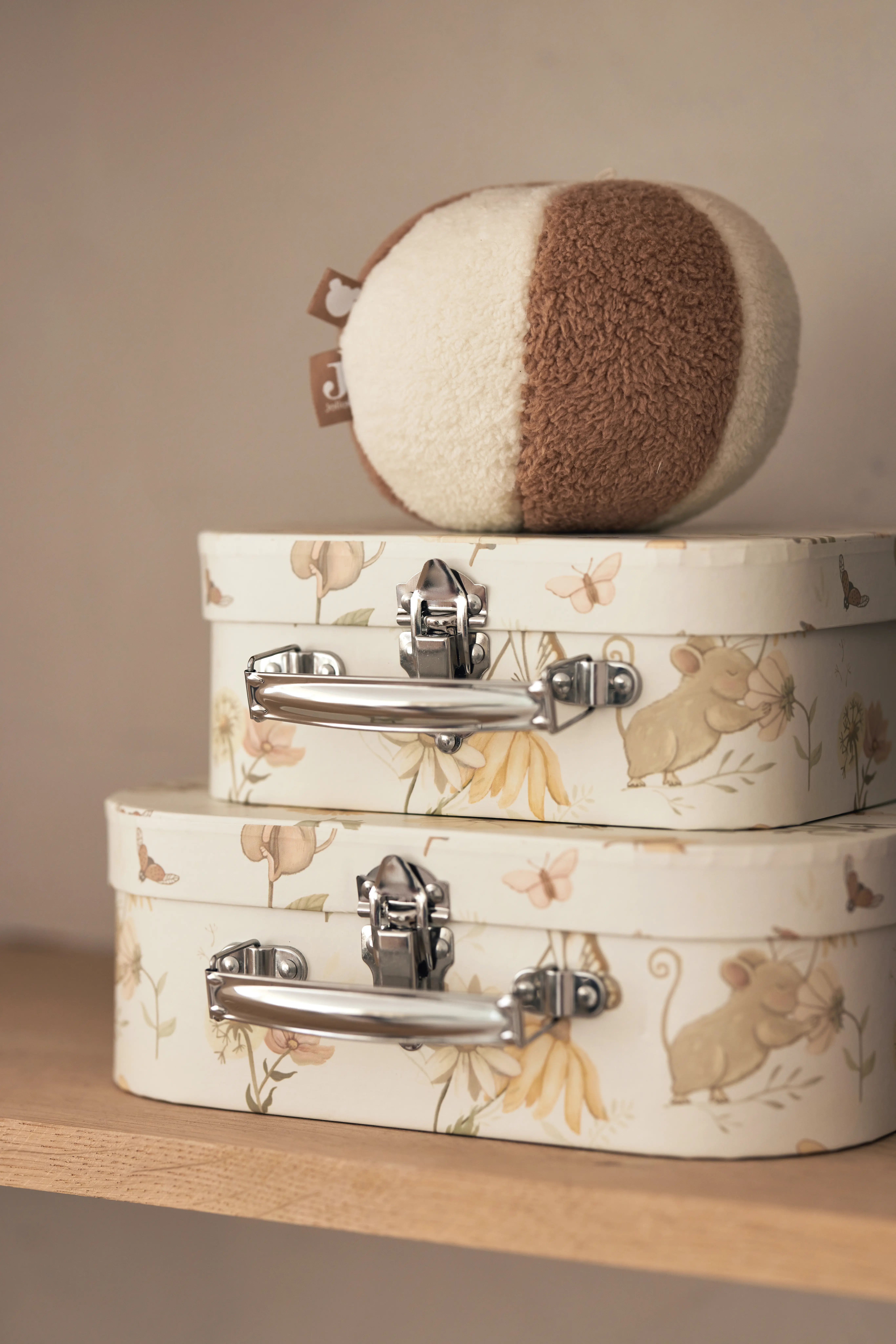 Jollein stoffen speelbal met naam - collectie speelgoed baby