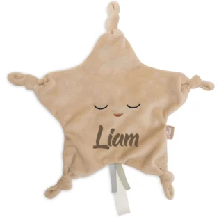 Jollein speendoekje met naam Little Star Biscuit