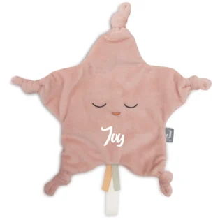 Jollein speendoekje met naam Star Wild Rose