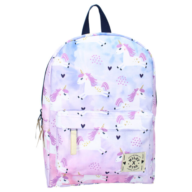 Rugzak met naam Milky Kiss Follow The Rainbow