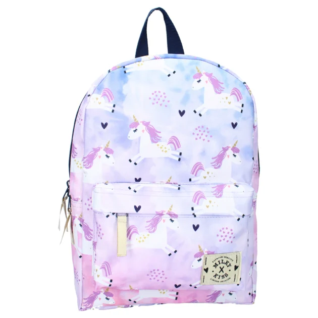 Rugzak met naam Milky Kiss Follow The Rainbow
