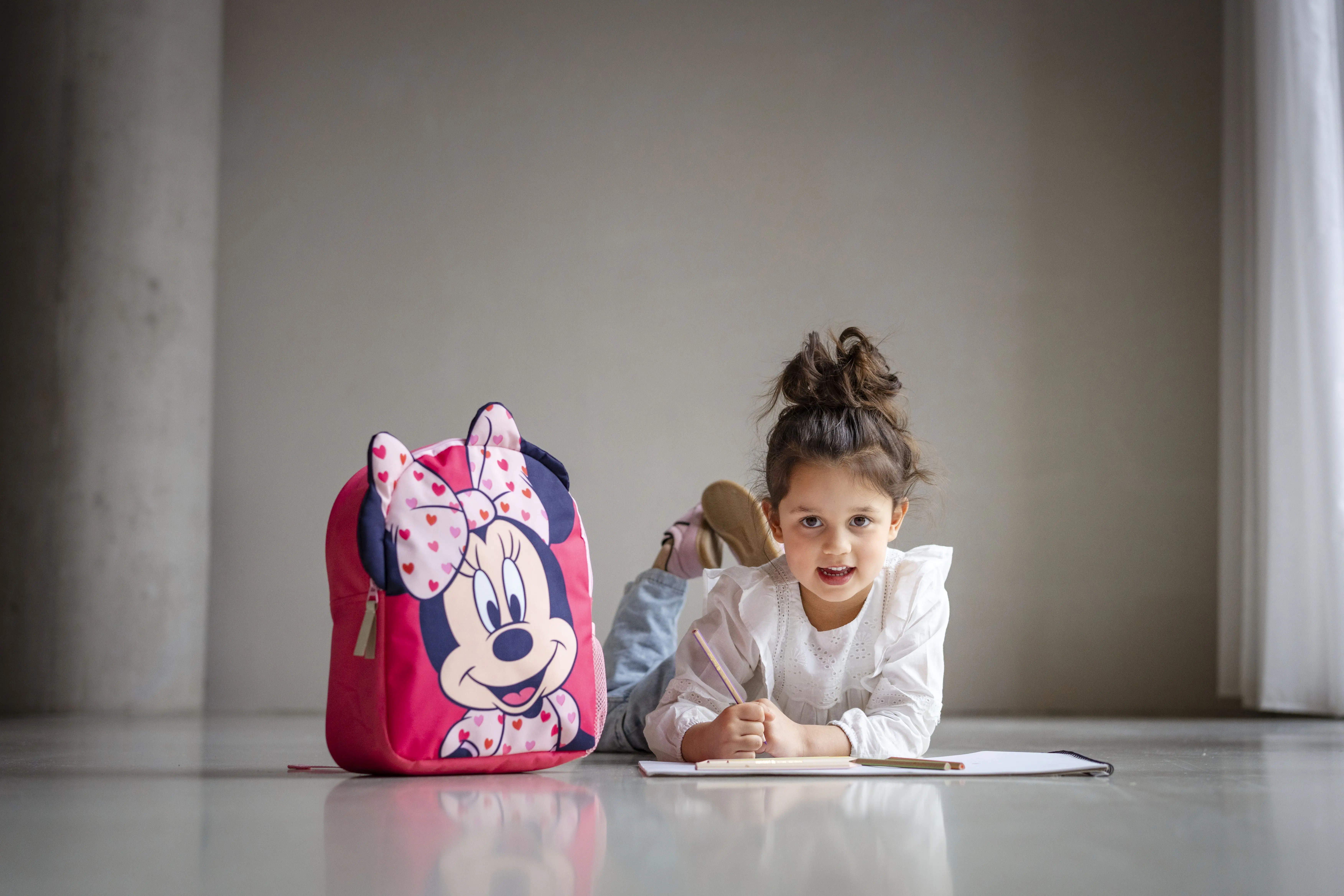 Rugzak Minnie Mouse Fluffy Friends - zijaanzicht