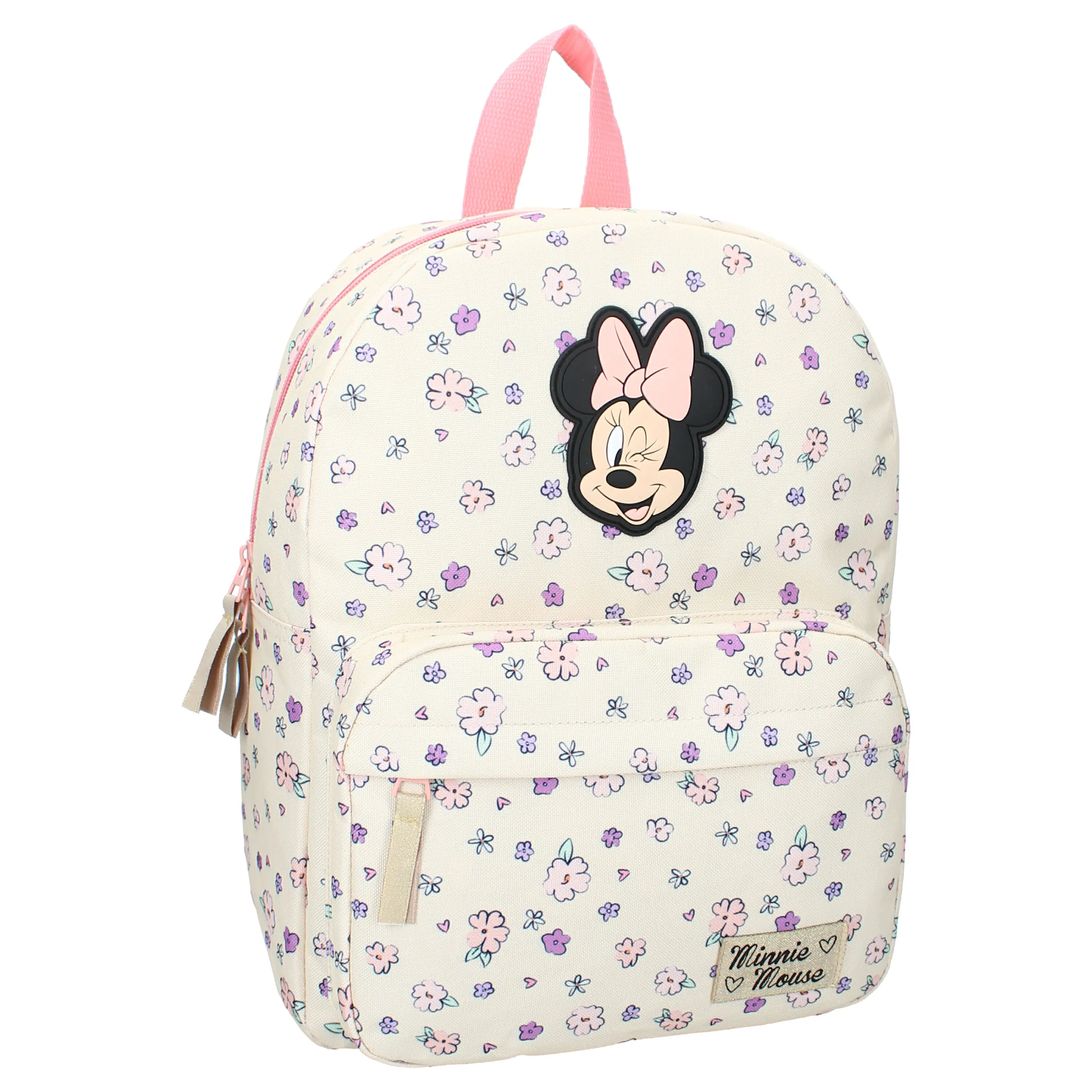 Minnie Mouse Bloom Bags rugzak beige met bloemenprint - productfoto