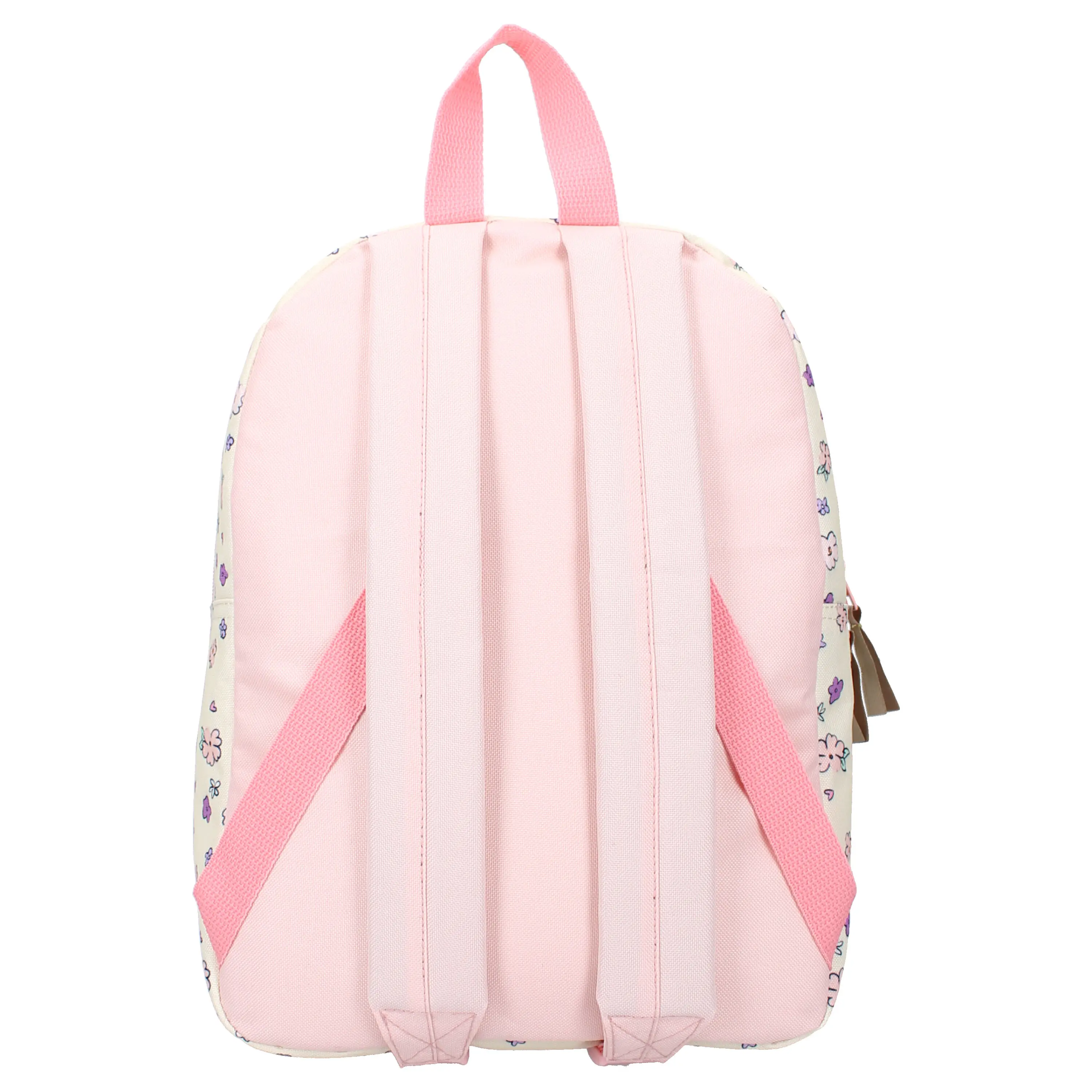 Minnie Mouse Bloom Bags rugzak beige - achterkant met rugbanden