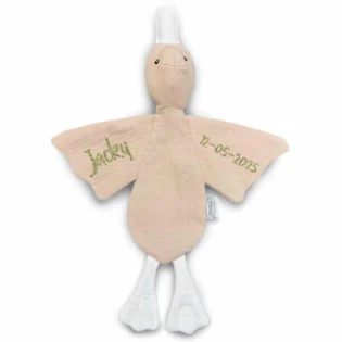 Tutdoekje met naam Eend Cream