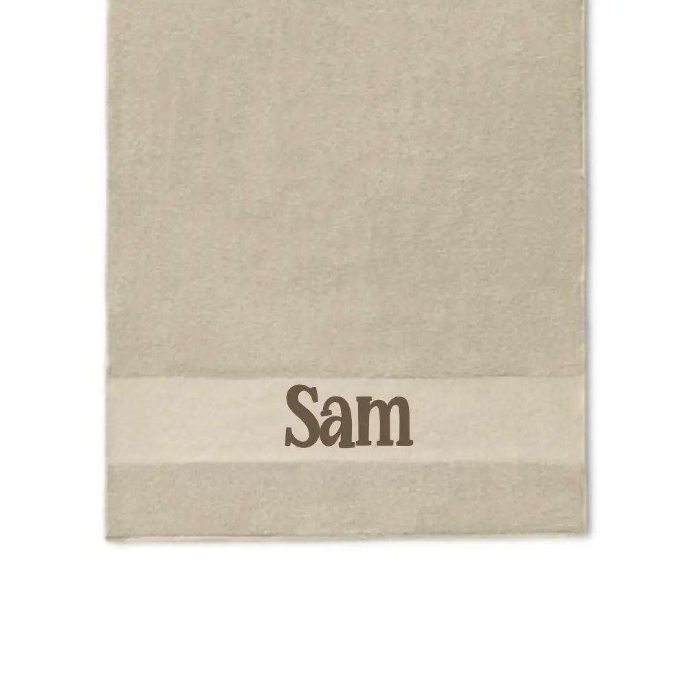 Hallo Baby Handdoek met naam Cream 1 Handdoek met naam Cream
