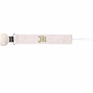 Speenkoord met naam wit