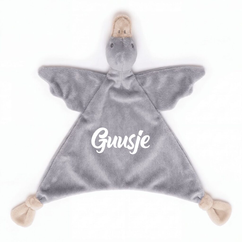 Tutdoekje Eend Guusje met Naam | Zacht Baby Cadeau
