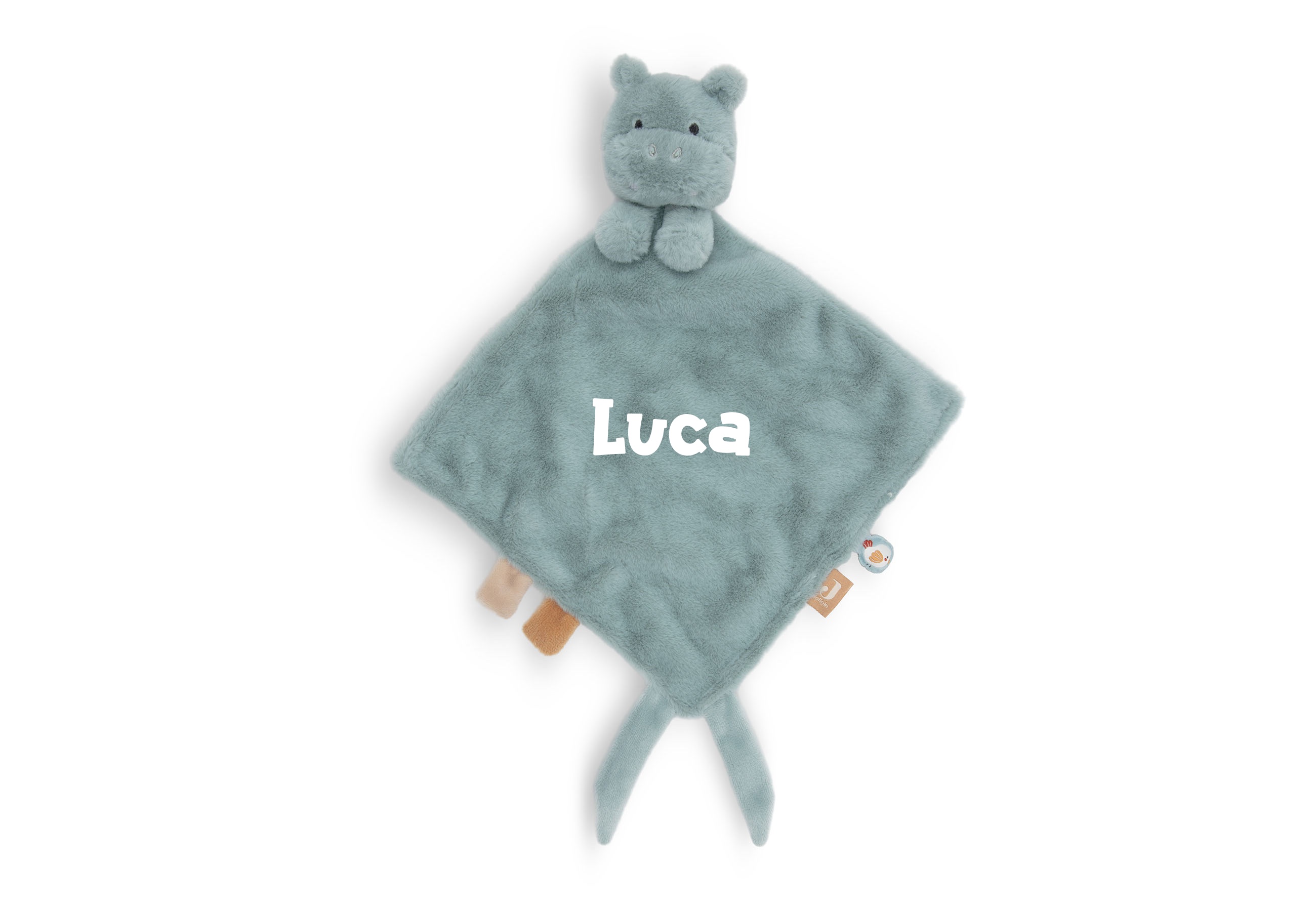 Hallo Baby Jollein Gepersonaliseerd Speendoekje met Naam – Hippo Happy 1 Jollein Gepersonaliseerd Speendoekje met Naam – Hippo Happy