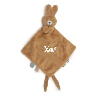 Jollein Gepersonaliseerd Speendoekje met Naam – Konijntje Bunny Luz | Baby Cadeau