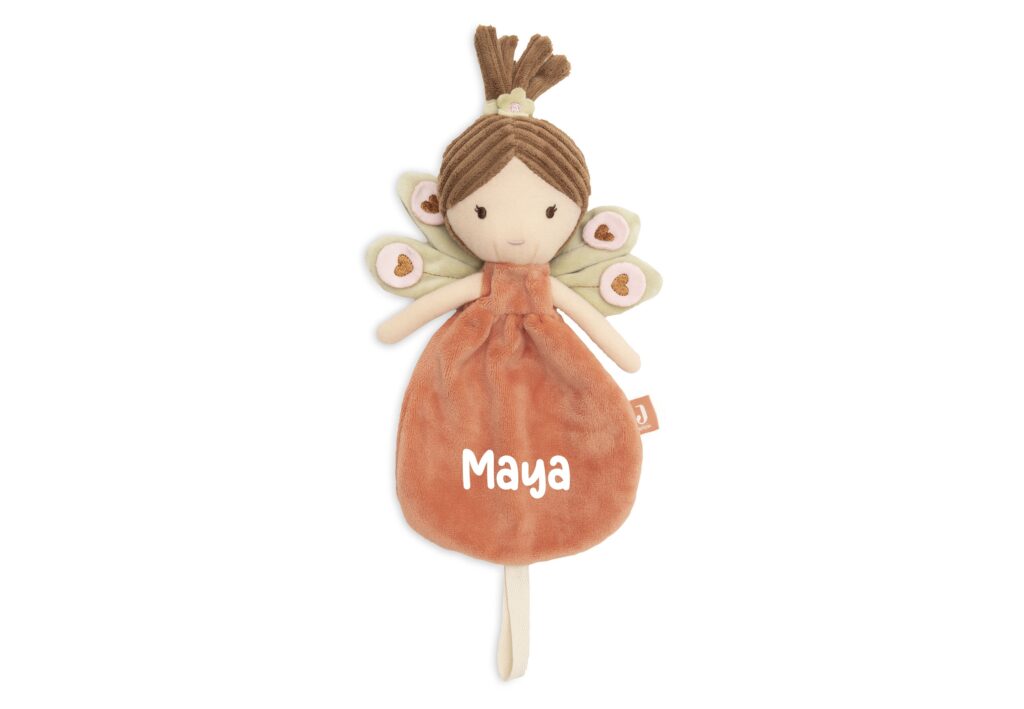 Jollein Gepersonaliseerd Speendoekje met Naam – Peacock Pia