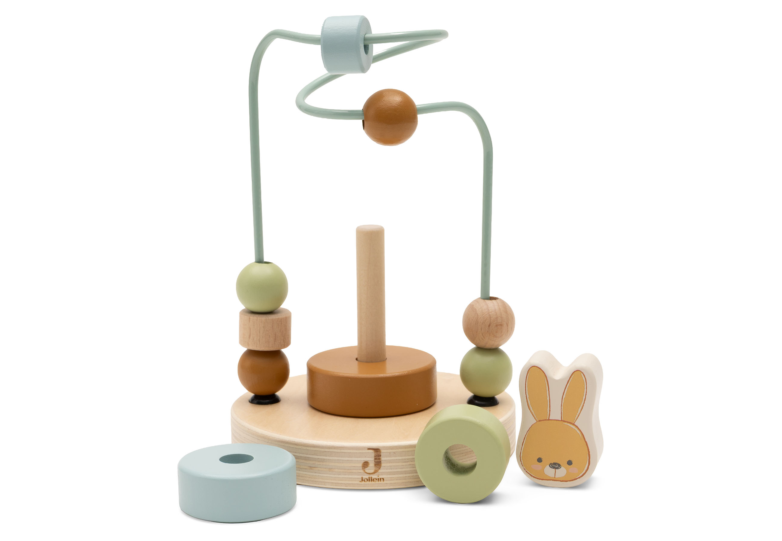 Hallo Baby Jollein Houten Spiraal Bunny Luz - Gepersonaliseerd met Naam en Geboortedatum 4 Jollein Houten Spiraal Bunny Luz - Gepersonaliseerd met Naam en Geboortedatum