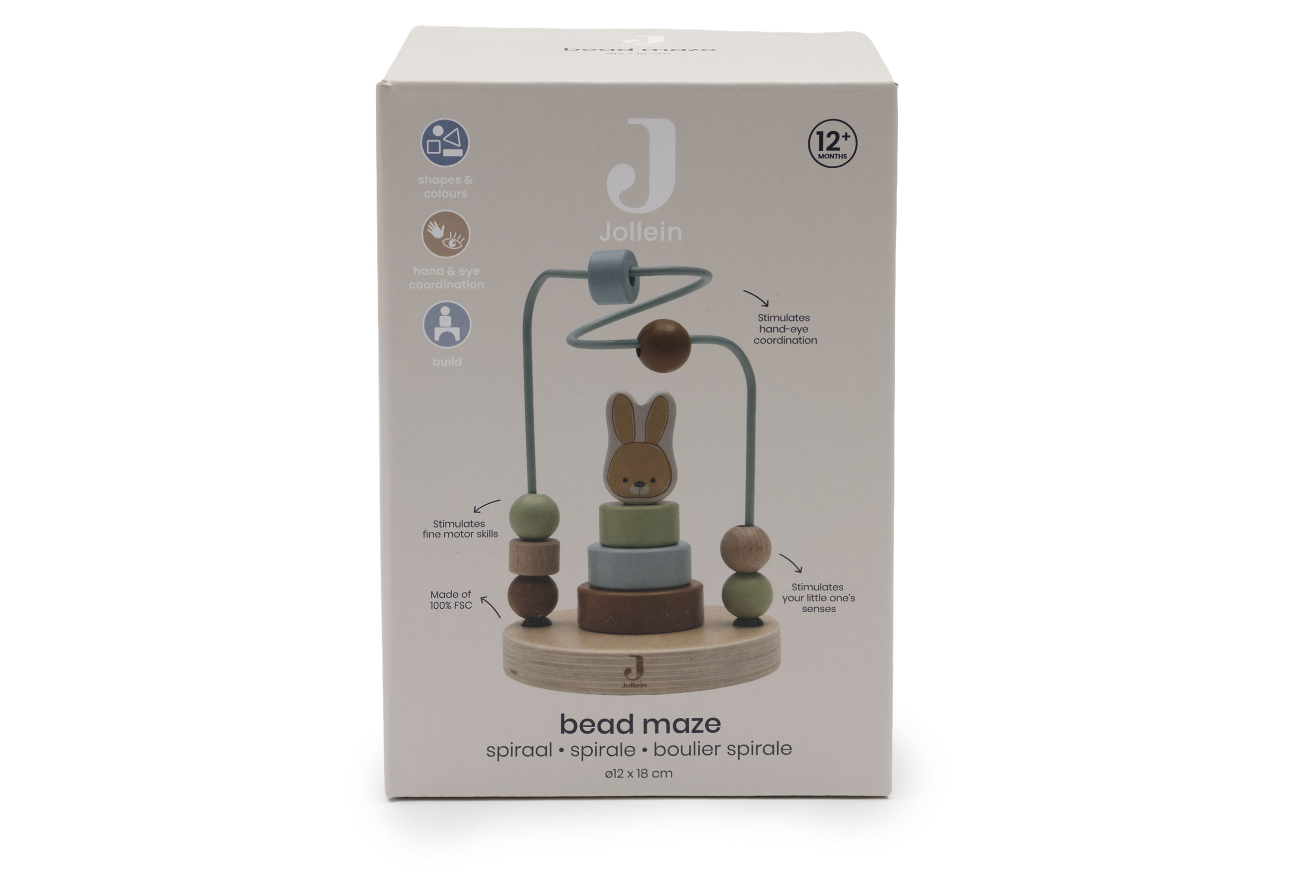 Hallo Baby Jollein Houten Spiraal Bunny Luz - Gepersonaliseerd met Naam en Geboortedatum 6 Jollein Houten Spiraal Bunny Luz - Gepersonaliseerd met Naam en Geboortedatum