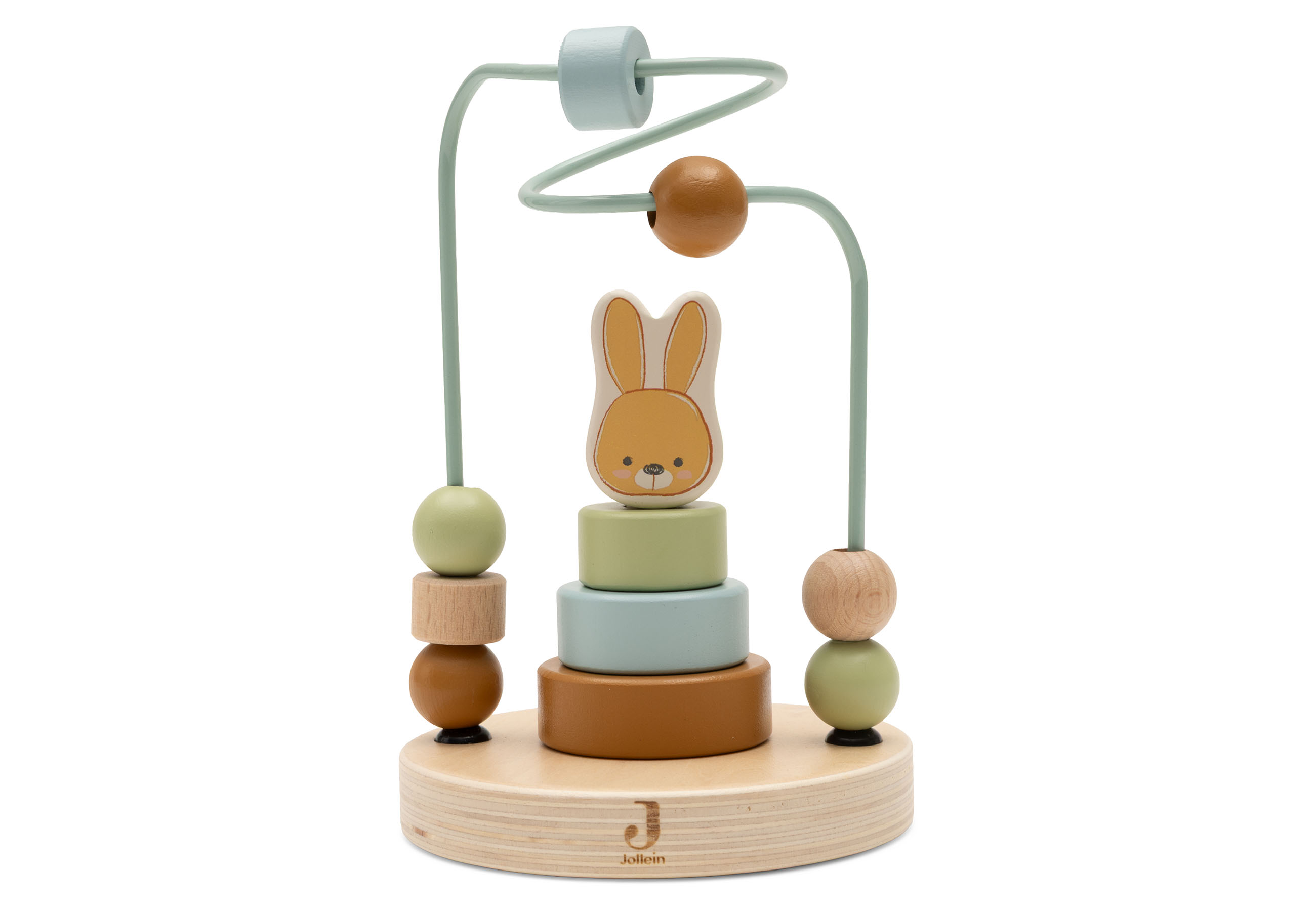 Hallo Baby Jollein Houten Spiraal Bunny Luz - Gepersonaliseerd met Naam en Geboortedatum 2 Jollein Houten Spiraal Bunny Luz - Gepersonaliseerd met Naam en Geboortedatum