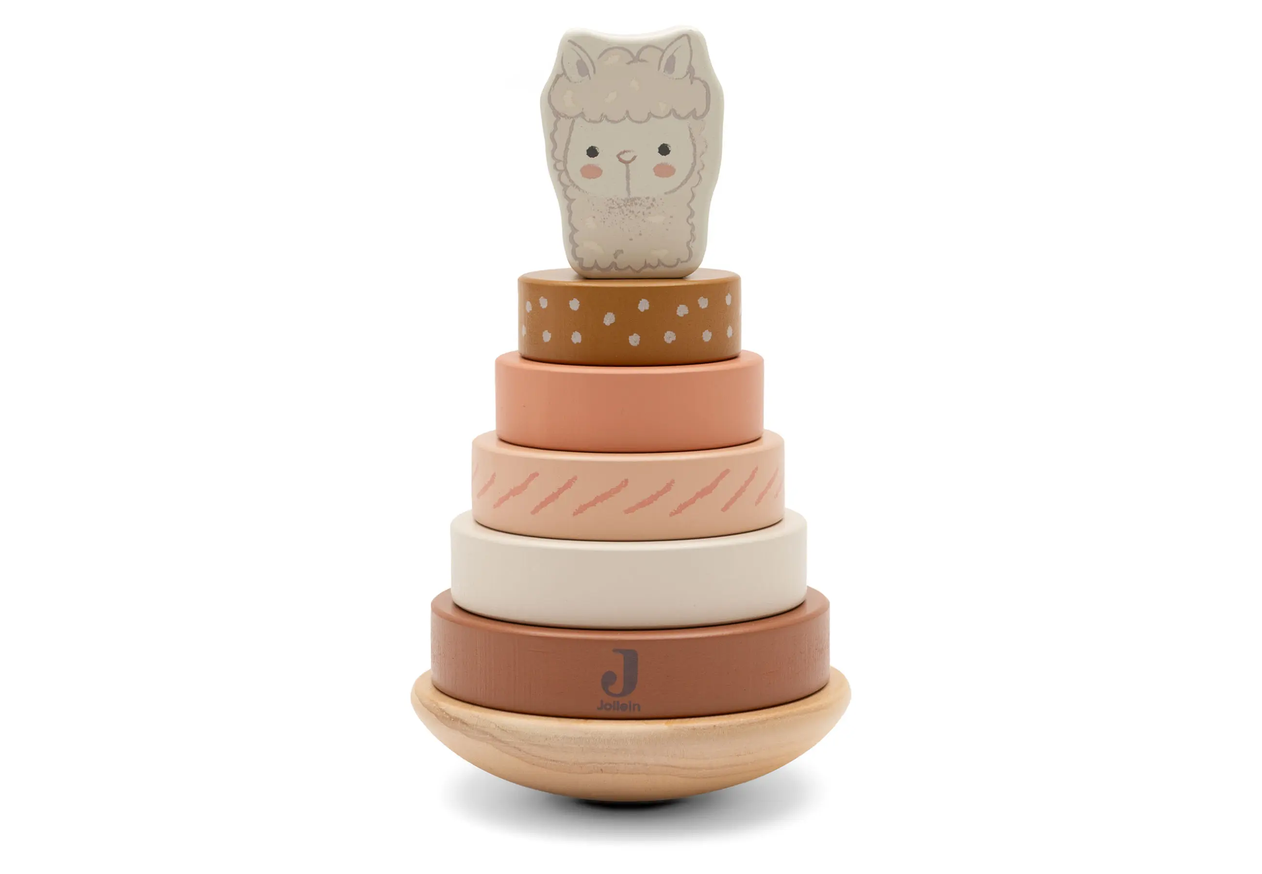 Hallo Baby Jollein Houten Stapelaar Alpaca Paco - Gepersonaliseerd met Naam & Geboortedatum 2 Jollein Houten Stapelaar Alpaca Paco - Gepersonaliseerd met Naam & Geboortedatum