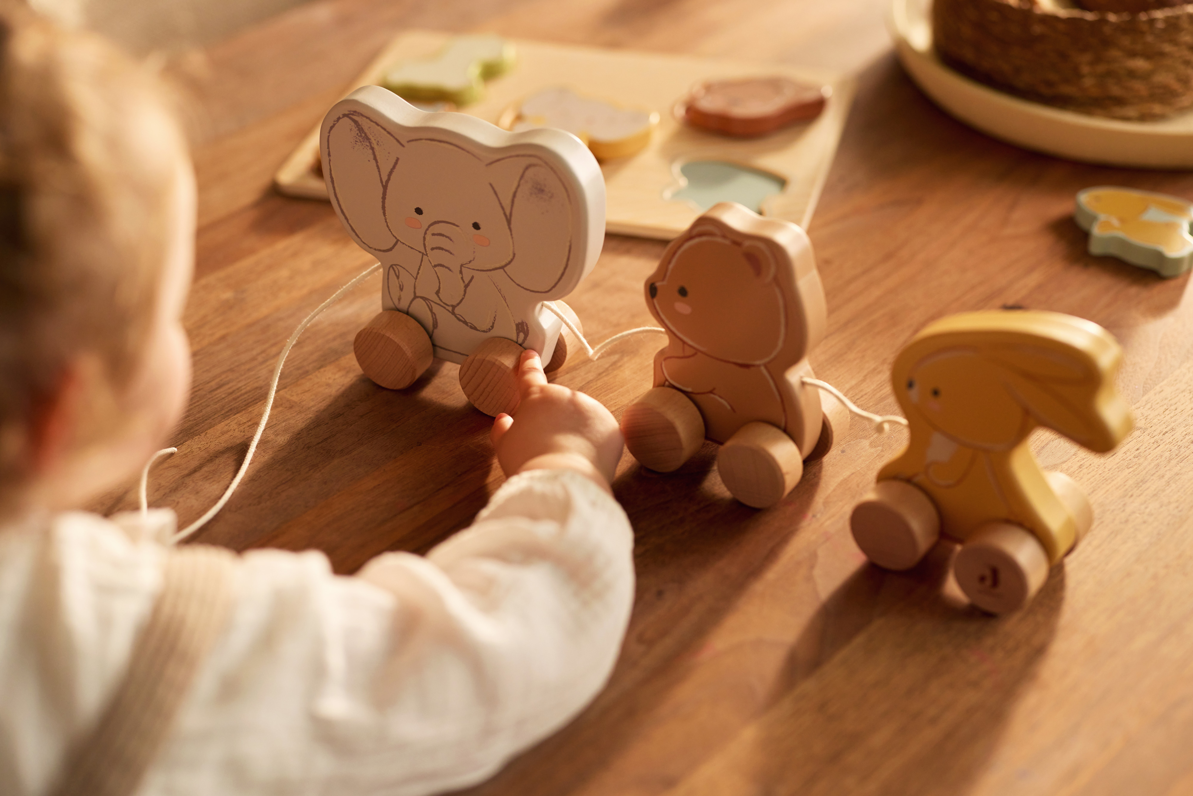 Hallo Baby Jollein Houten Trekfiguur met Naam | Gepersonaliseerd Speelgoed 5 Jollein Houten Trekfiguur met Naam | Gepersonaliseerd Speelgoed