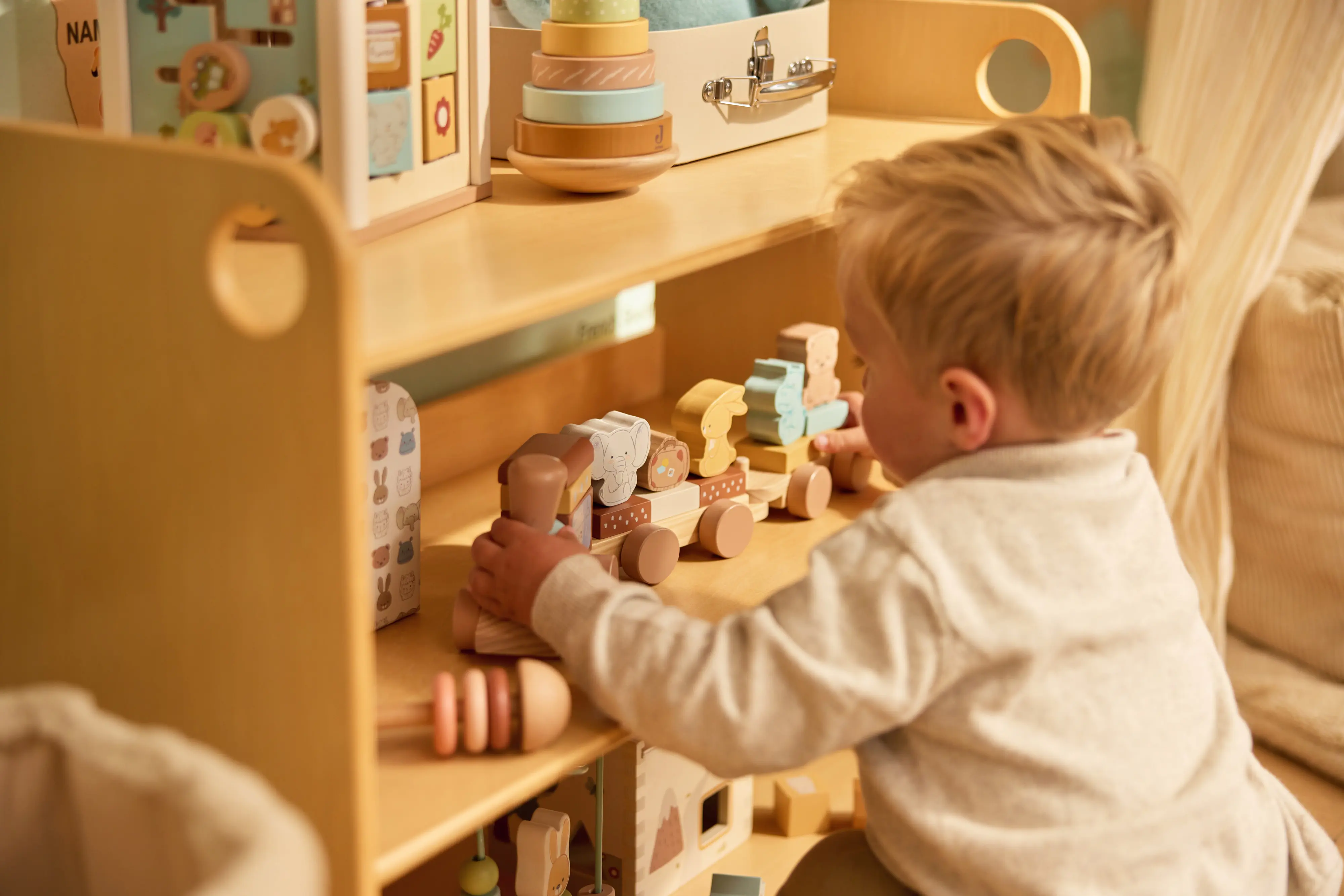 Hallo Baby Jollein Houten Trein met Naam & Geboortedatum - Gepersonaliseerd 7 Jollein Houten Trein met Naam & Geboortedatum - Gepersonaliseerd